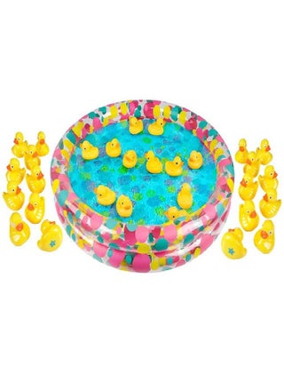 Duck Pond Matching Game Includes 20 Ducks with Numbers and Shapes and 3' x 6" Inflatable Pool, Memory Game, Water Outdoor Game for Children, Preschoolers, Birthday Party, Carnival - pzsku/Z37C2F0CEA2D1A5456216Z/45/_/1686916682/b8b5cb60-5b0f-473f-a065-9aef22cdccce