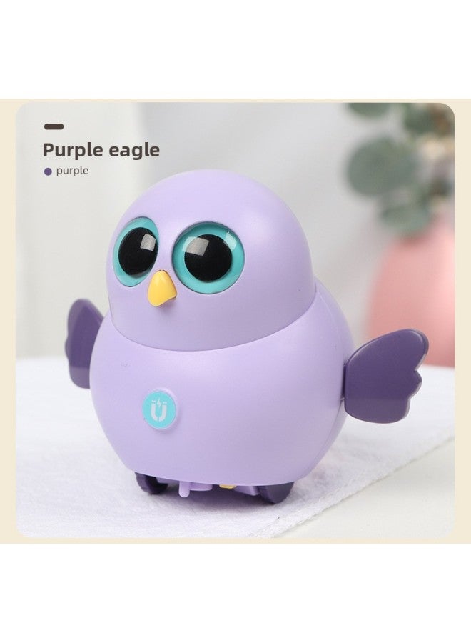 Same Style Internet Celebrity Electric Magnetic Swing Duck Toy Cute Chicken Small Team 6 Gift Boxes-Color:Purple  - Image 1