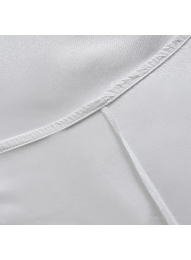Home Box Opulent Luxe Solid Cotton Olympic Queen Fitted Sheet - 160x200+40 cm