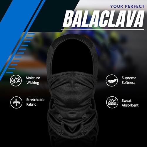 BADOWL Full Face Balaclava for Men & Women - UV Protection, Breathable & Stretchable Fabric, Ideal for Biking, Cycling, and Outdoor Activities (in, Alpha, Free Size, Premium) - Image 5