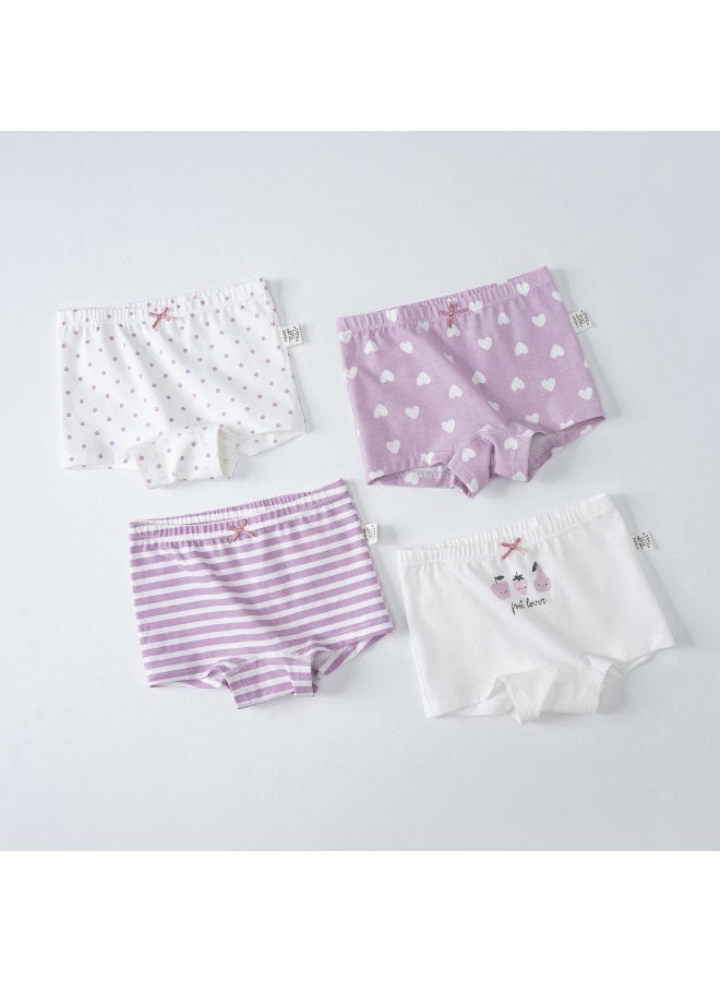 KUYING New Comfortable Skin friendly Breathable Underwear Set 0f 4