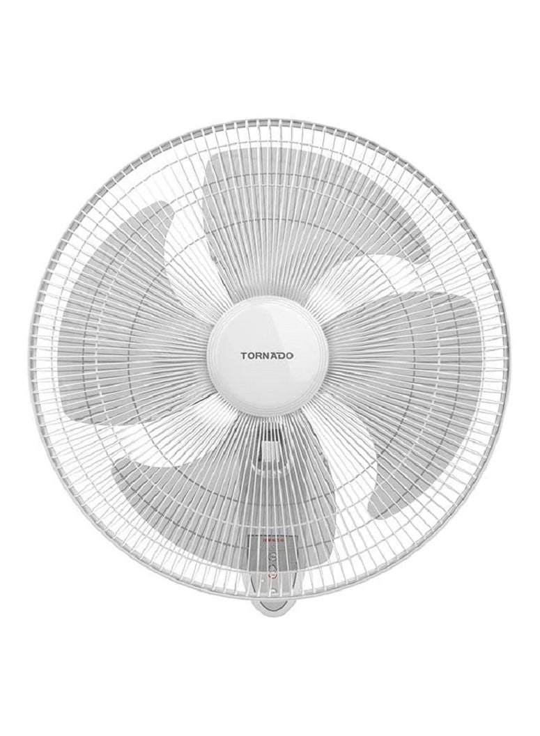تورنيدو مروحة حائط تورنيدو ١٦ بوصة، ٤ شفرات، ريموت، أبيض EPS-16RW - Image 1