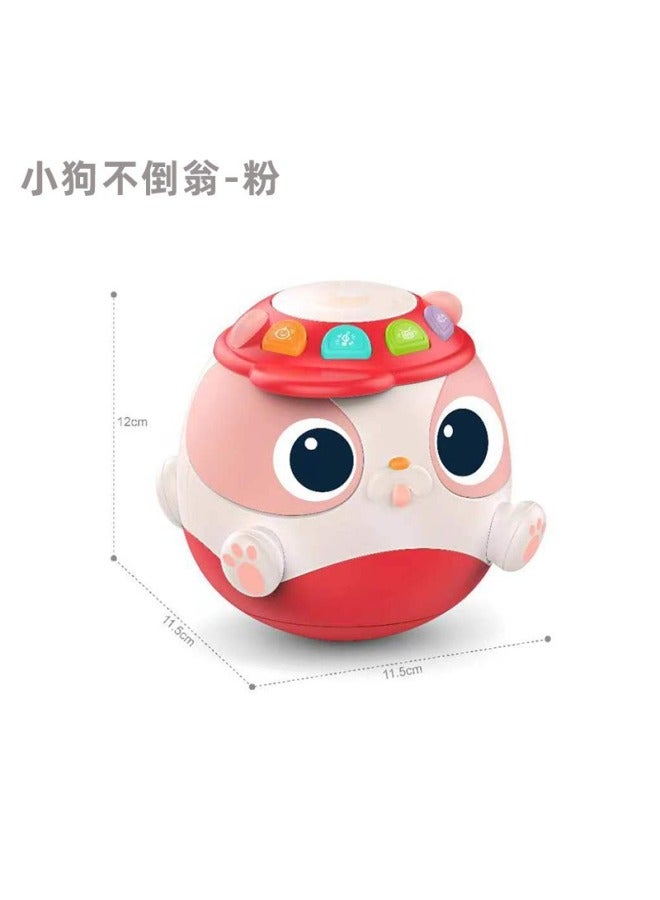 Cute Fun Cartoon Puppy Tumbler Puzzle Early Education 0-2 Years Old Baby Children Pressing Grip Comfort Toys - Image 1