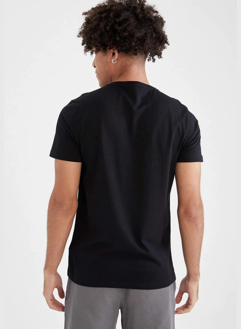 DeFacto Man Knitted Slim Fit Crew Neck T-Shirt