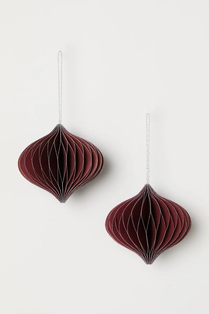 اتش اند ام زينة لموسم الأعياد - عبوة من قطعتين