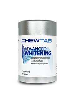 Weldental Chewtab Advanced Whitening Toothpaste Tablets with Nano Hydroxyapatite (Peppermint)