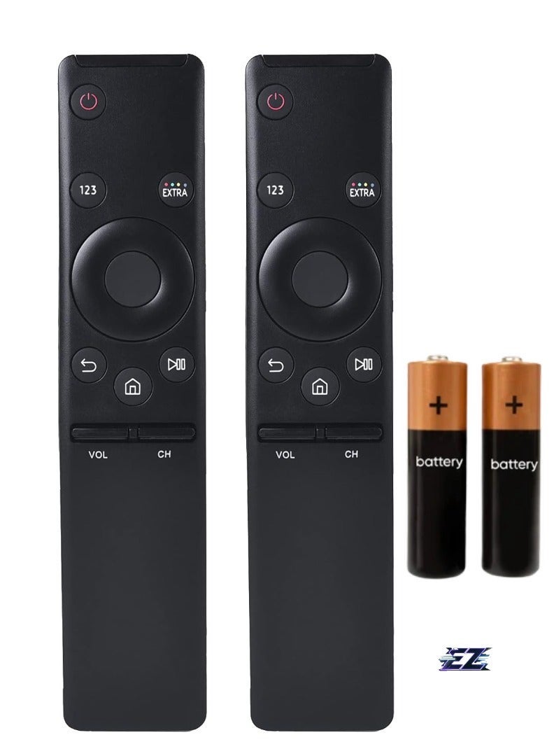 PopZa New 2 Pack BN59-01241A Universal Remote Control for Samsung Smart TV – Compatible with All Samsung LCD, LED, UHD, QLED TVs – Easy Setup, Full Functionality, and Reliable Performance - Image 1