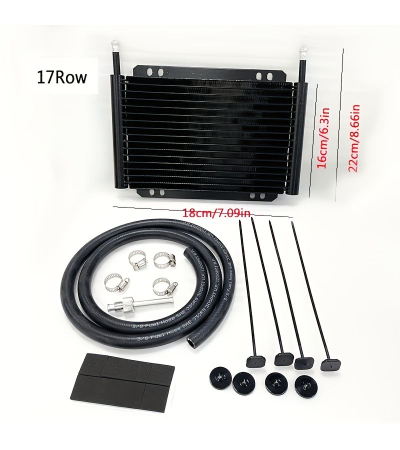 Aluminum Oil Cooler Transmission Radiator 12 Row Automatic Stacked Plate - Image 4