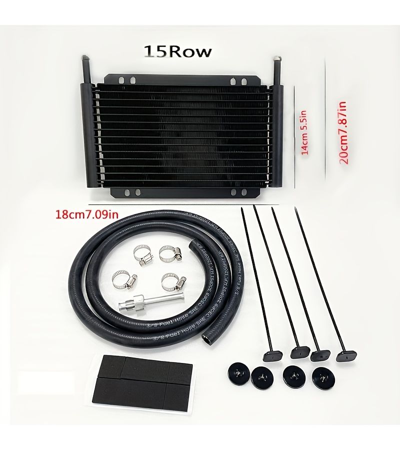 Aluminum Oil Cooler Transmission Radiator 12 Row Automatic Stacked Plate - Image 5