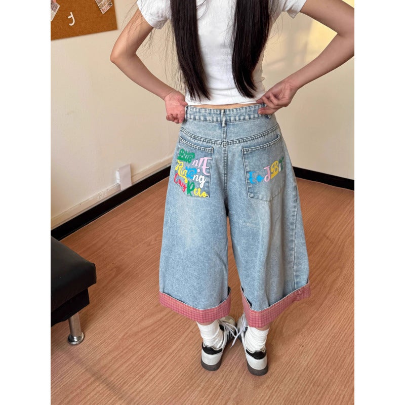 Unisex Classic Denim Jeans Loose Fit Daily Outdoor Wear - Image 4