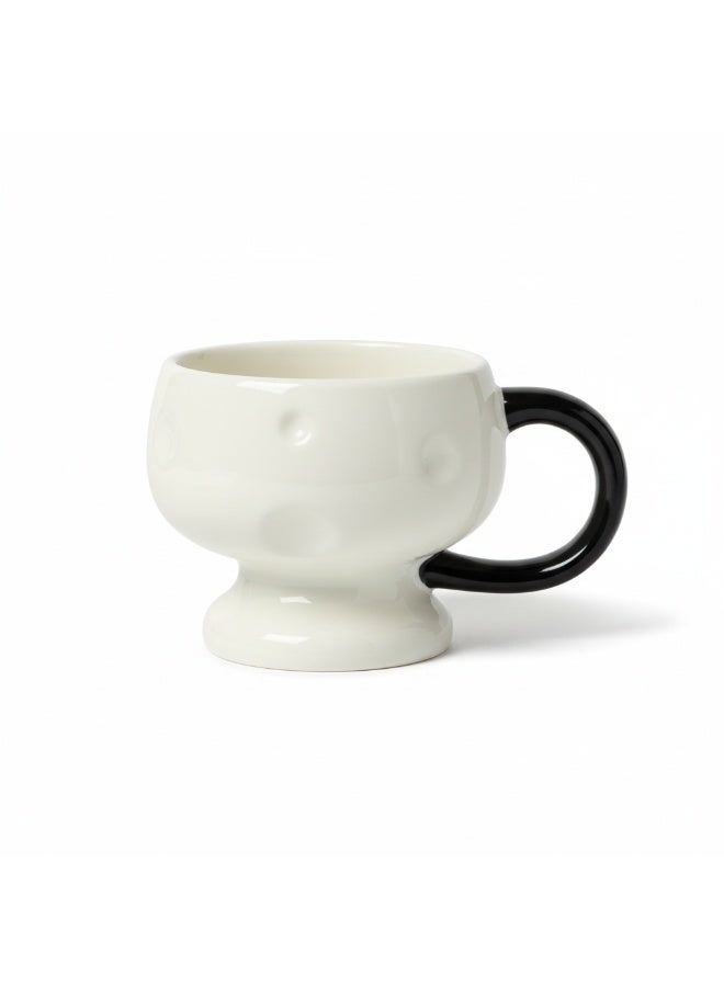 AKDC CERAMIC MUG 375ML OFF WHITE/BLACK - Image 1
