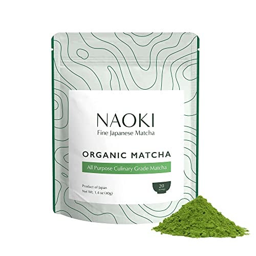 Naoki Matcha Organic All Purpose Blend - Authentic Japanese Culinary Grade Matcha Green Tea Powder from Japan (40g / 1.4oz) - Image 1