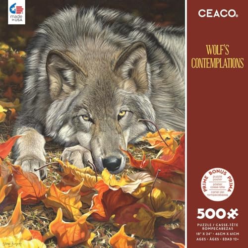 Ceaco Wolfs Contemplation 500 Piece Jigsaw Puzzle - Image 5