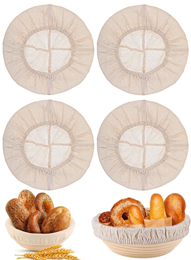 4 PCS Sourdough Proofing Basket Liners, Reusable Basket Covers, Easy To Clean Proofing Baskets Liner For Bread, Dough Baking, Homemade Breads, Kitchen - Image 1