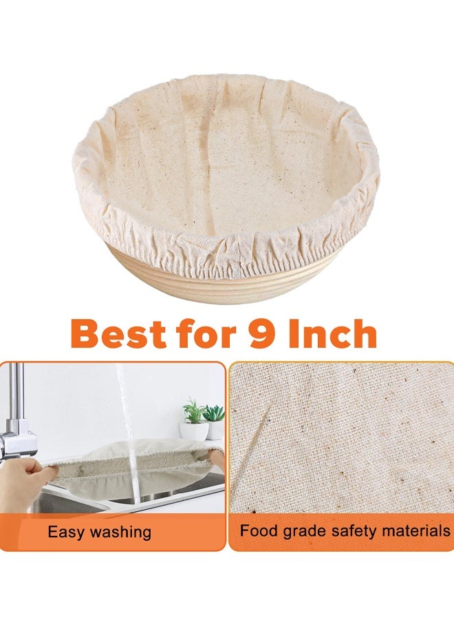 4 PCS Sourdough Proofing Basket Liners, Reusable Basket Covers, Easy To Clean Proofing Baskets Liner For Bread, Dough Baking, Homemade Breads, Kitchen - Image 4