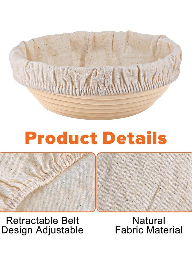 4 PCS Sourdough Proofing Basket Liners, Reusable Basket Covers, Easy To Clean Proofing Baskets Liner For Bread, Dough Baking, Homemade Breads, Kitchen - Image 3