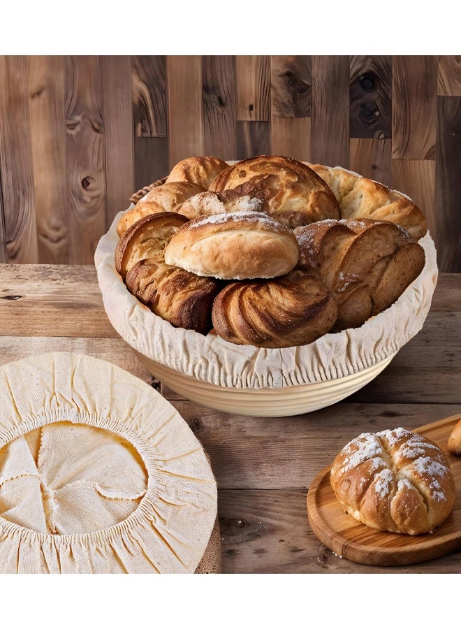 4 PCS Sourdough Proofing Basket Liners, Reusable Basket Covers, Easy To Clean Proofing Baskets Liner For Bread, Dough Baking, Homemade Breads, Kitchen - Image 5