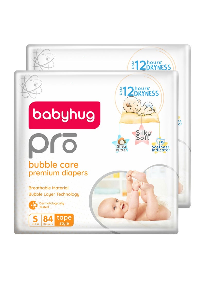 babyhug Babyhug Pro Bubble Care Premium Diapers Size 2, 168 Pieces 