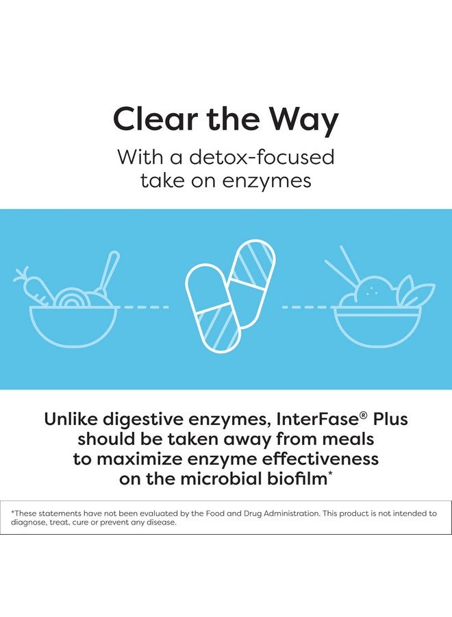 Klaire Labs SFI Health Ther-Biotic Interfase Plus - Anti Biofilm Enzymes with EDTA to Support Gut Flora, Toxin Cleanse & Full Body Detox - Promote Biofilm Matrix Disruption (120 Capsules) - Image 4