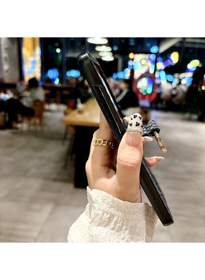 S-TOP Case For Motorola Razr 50 Sparkling Diamond Rhombus PC Phone Case with Ring - Image 3