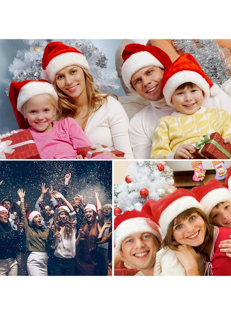 Christmas Ornaments Decoration Santa Hats Kids Women Men Boys Girls Cap For Party Accessories - Image 2