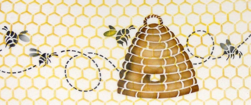 Designer Stencils C775 Bee Skep Cake Stencil, Beige/semi-transparent - Image 2