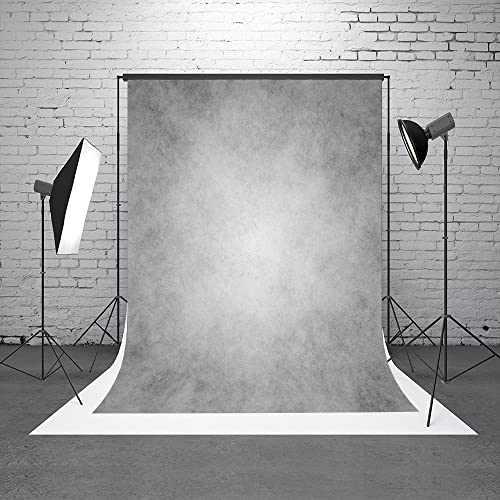 HMTFOTO 5x7ft Gray Abstract Photography Backdrops Grey Portrait Photo Studio Prop Background for Photographyer Ash Texture Backdrop for Party - Image 2
