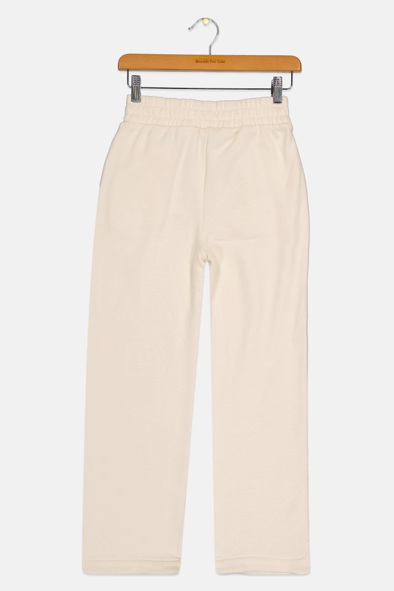 PUMA Kids Girl Sportswear Fit Outdoor Sweatpants, Ivory - Image 3