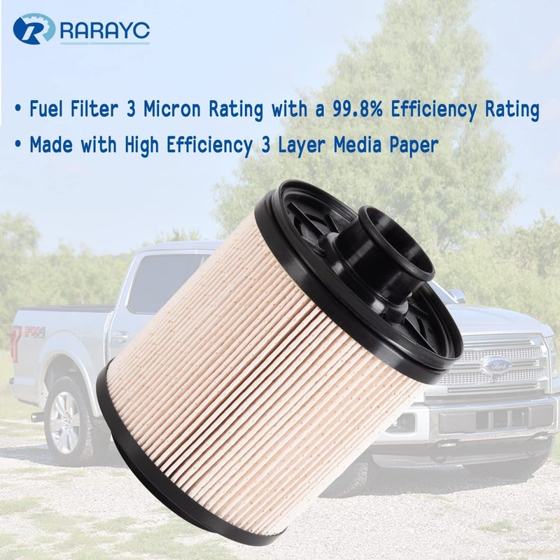 RARAYC عنصر فلتر الوقود RARAYC FD-4615 + فلتر زيت FL2051S متوافق مع فورد F-250 سوبر ديوتي F-350 F450 F550 2011-2016 6.7 باورستروك - Image 4