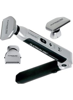 Platinum Pro Platinum Pro New Back Shaver With 3 Shock Absorber Flex Heads, Power Hinge, Extreme Reach Handle & Bonus Case! (Generation 8.0), 4 Piece Set  - Image 1