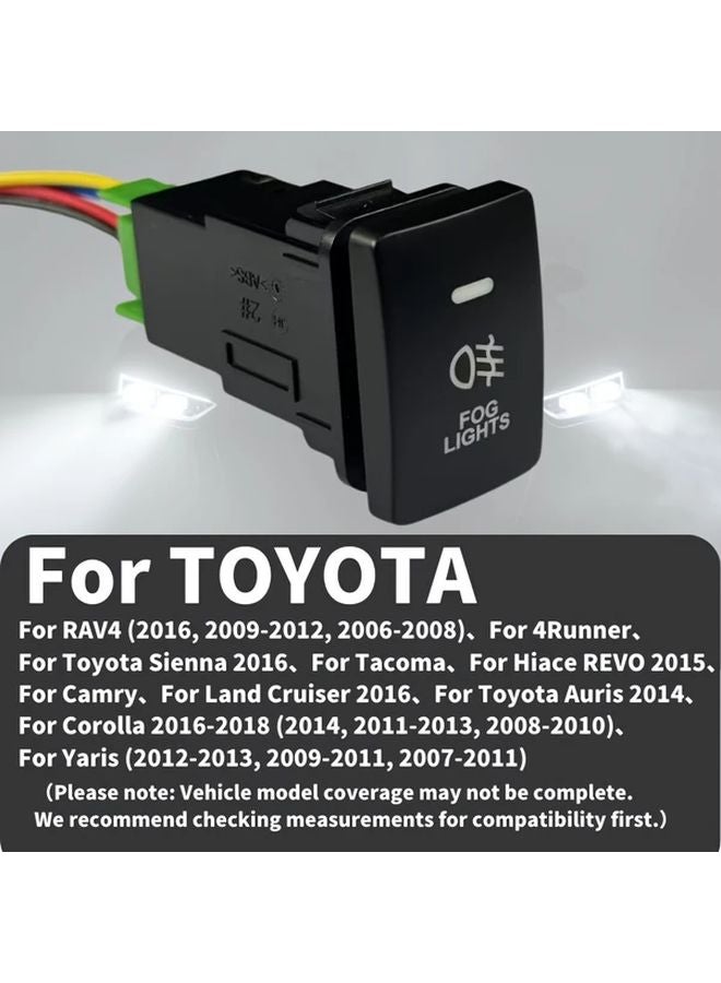 Toyota Spotlight Switch Replacement For Fog Light And DRL - Image 4
