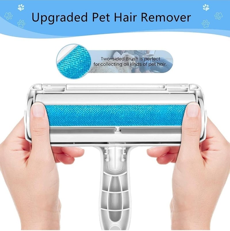 SNAPCOM Reusable Dog Hair Remover Roller Dog Cat and Other Pets Hairs Cleaning Fur Brush Pet Hair Remover Best dog accessories for puppy Lint Roller Remove Dog Cat Fur from Furniture Carpet - Image 2
