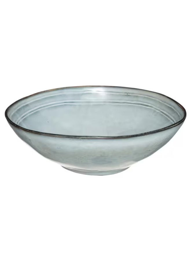 Secret de Gourmet Flower Dishwasher Safe Sandstone Salad Bowl Blue 24cm