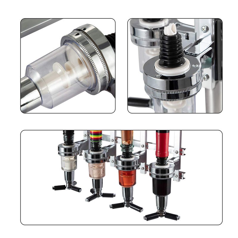 MUGLIO 2 Pack 1.5oz 45ml Replacement Nozzle Shot Dispenser for Liquor Dispenser Caddy Bottle Holder Revolving Head - Image 3