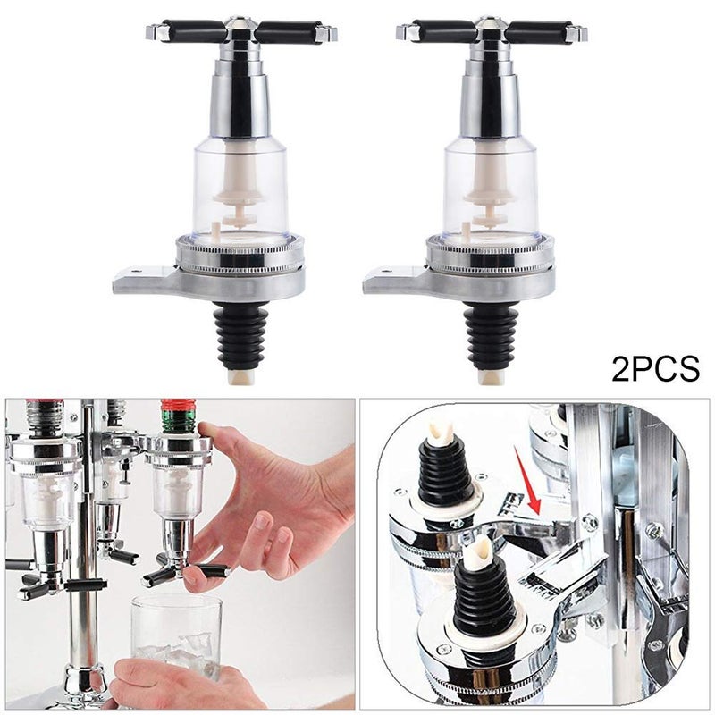 MUGLIO 2 Pack 1.5oz 45ml Replacement Nozzle Shot Dispenser for Liquor Dispenser Caddy Bottle Holder Revolving Head - Image 4