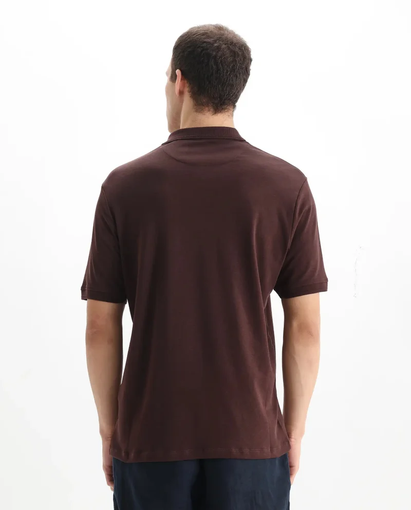 Rare Rabbit Men's Cotton Hd Print Branded Logo Polo