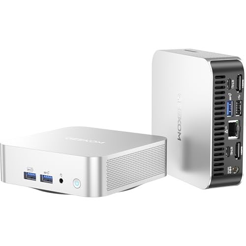 GEEKOM A6 Mini PC with AMD Ryzen 7 6800H, 32GB DDR5 RAM, 1TB PCIe 4.0 NVMe SSD, Radeon 680M, Compact Aluminium Design Windows 11 Pro Desktop Computer with USB4/8K/Wi-Fi 6E/BT 5.2/SD Slot - Image 1
