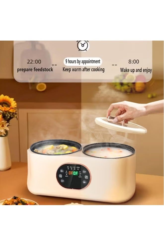 دينكس وعاء طهي مزدوج 2 في 1، وعاء ساخن كهربائي متعدد الوظائف مع بطانة مزدوجة وشاشة رقمية - Image 2