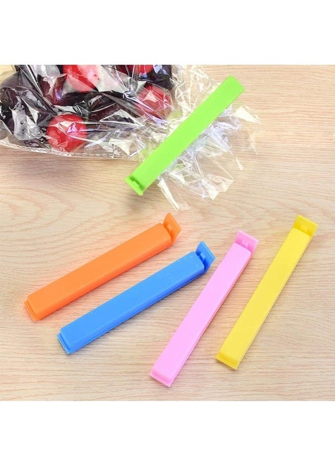 Peachjoy 24 PCS Plastic Chip Clips for Food Packages, Curved Design Sealing Bag Clips for Food, Kitchen and Home, Assorted Size Plastic Bag Sealing Clips for Snack Coffee Potato Chip Food Storage Bag - Image 2