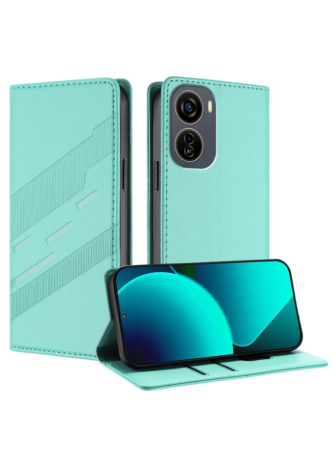 erorex Case For ZTE Blade V50 Design 5G Embossed Multi-functional Wallet Retro Leather Phone Case - Image 1