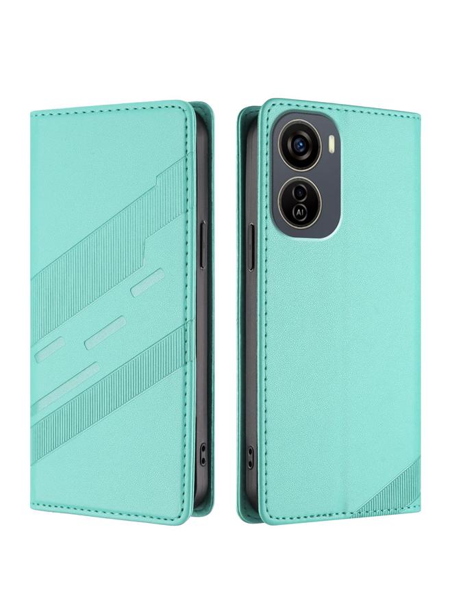 erorex Case For ZTE Blade V50 Design 5G Embossed Multi-functional Wallet Retro Leather Phone Case - Image 2