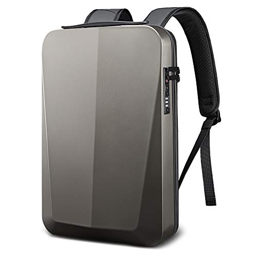 BANGE 10.8 Litres Laptop Backpack Unisex Carry On Eva Antitheft Usb Waterproof Laptop Bag - Gold - Image 1