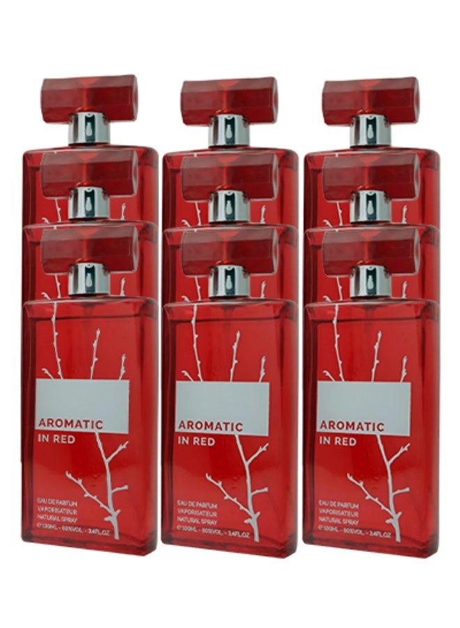 Aromatic 9 Pieces Aromatic In red Perfume For Unisex 100ml EDP - Image 1