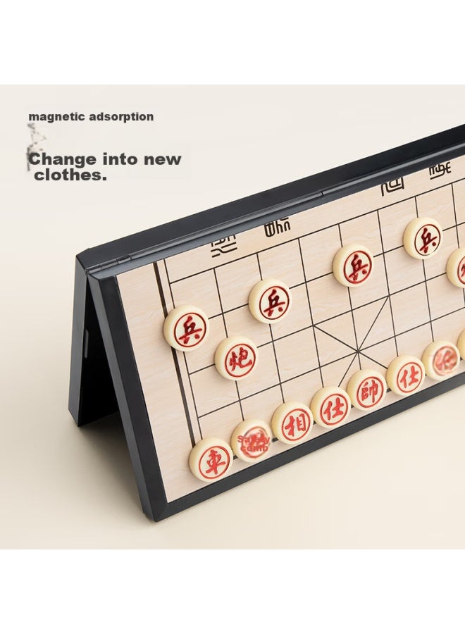 JD.com Jd Jingzao Chinese Chess Folding Board Set, Portable Magnetic Chess Pieces For Children, Student Board Game, Small Size - Image 5