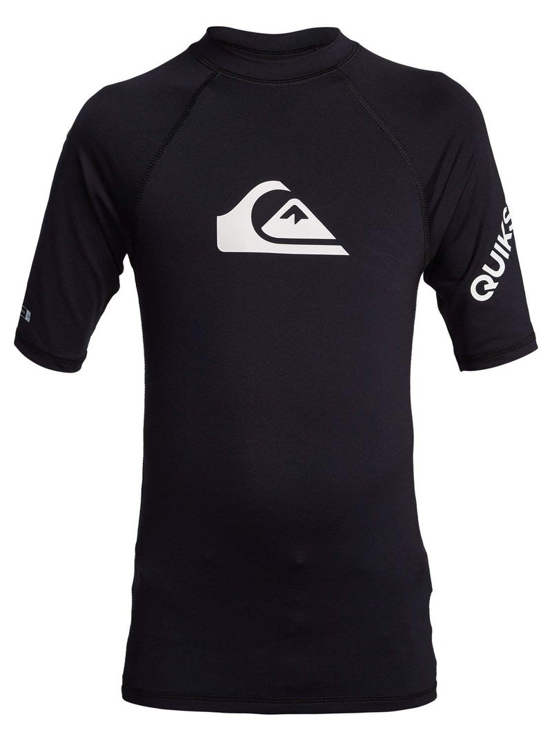 Quiksilver Boys' Legacy Short Sleeve Rashguard, Black at, X-Large/16 - Image 4