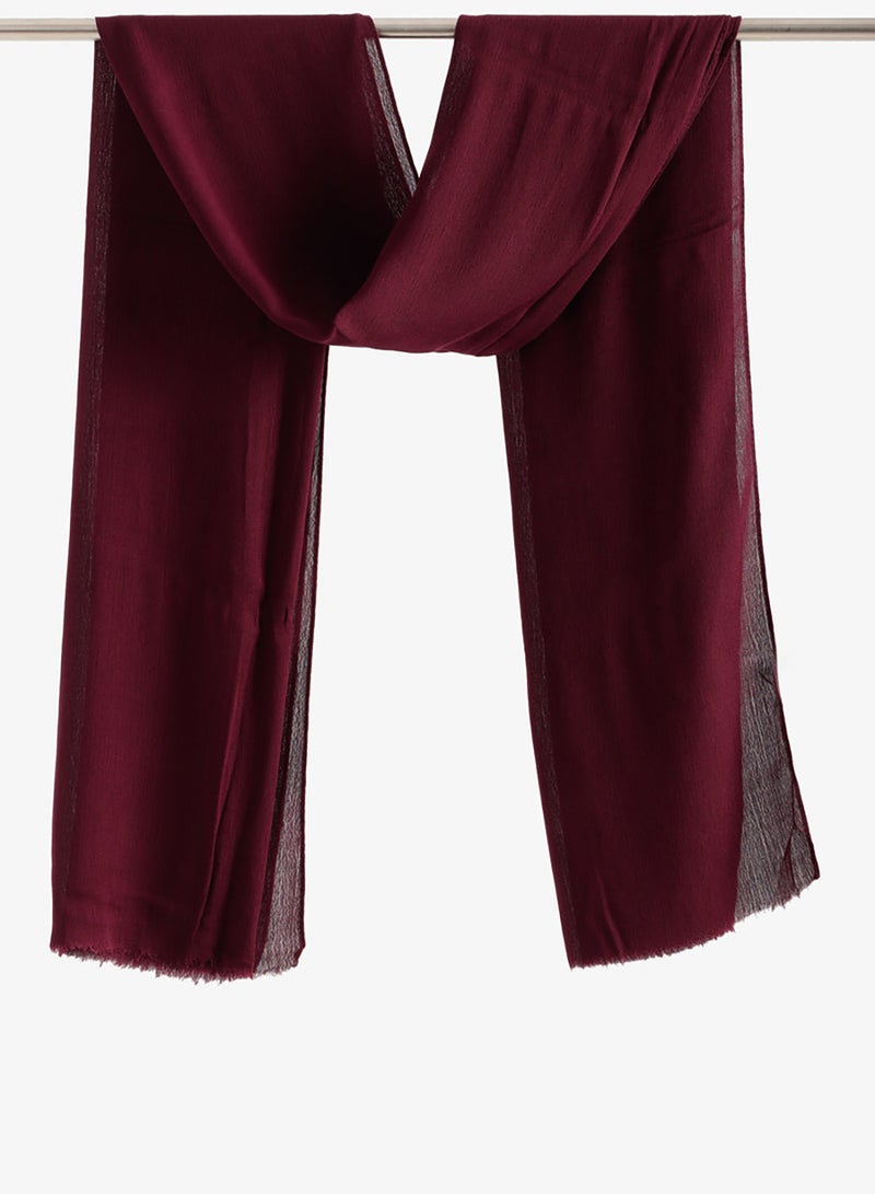 Carina Crinkle Fringed Scarf - Image 1