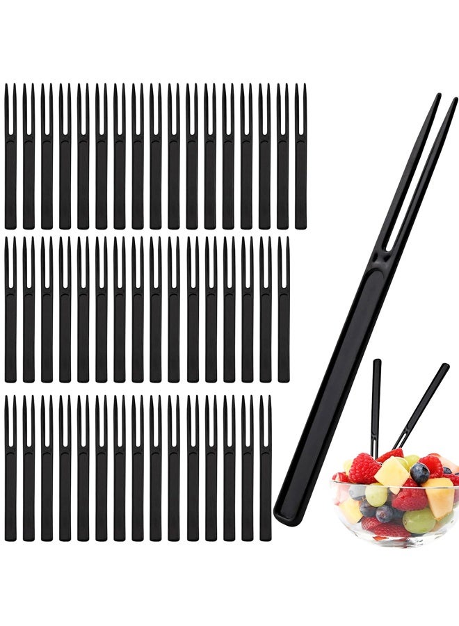 200 PCS Disposable Plastic Fruit Forks Bulk, Mini Cocktail and Dessert Tasting Appetizer Forks,for Desserts, Cheese Cubes, Snacks - Image 1
