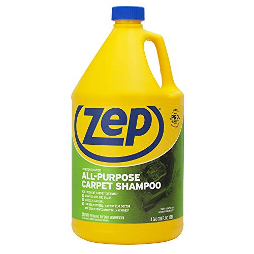 Zep All-Purpose Carpet Shampoo Concentrate Cleaner - 1 Gallon - ZUCEC128 - Professional Formula Removes Dirt and Stains - Image 1