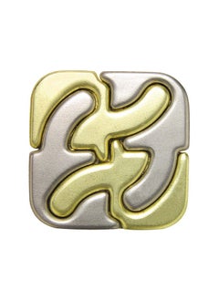 Bepuzzled BePuzzled | Square Hanayama Metal Brainteaser Puzzle Mensa Rated Level 6, for Ages 12 and Up  - Image 2