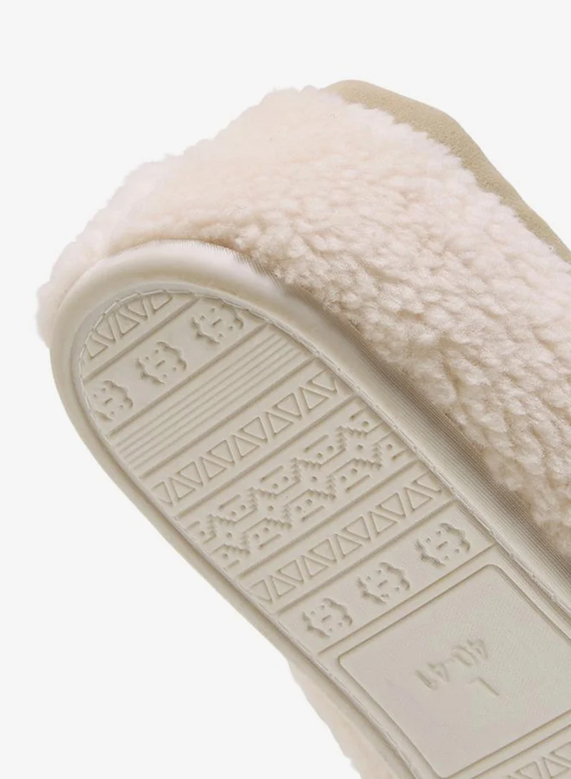 Le Confort BEIGE Women Plush Bedroom Slippers for Women | Best Price UAE